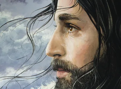 Jesus Carries His Sheep by Debbie Clark, photo 2