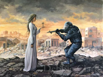 The Fearless Christian Woman, painting by Debbie Clark