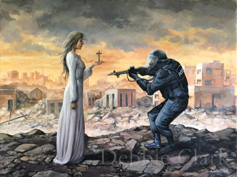 The Fearless Christian Woman, painting by Debbie Clark