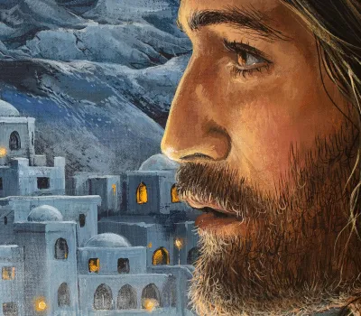 Jesus and Nicodemus by Debbie Clark, photo 3