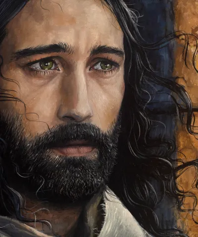 Portrait of Jesus Christ by Debbie Clark, photo 2