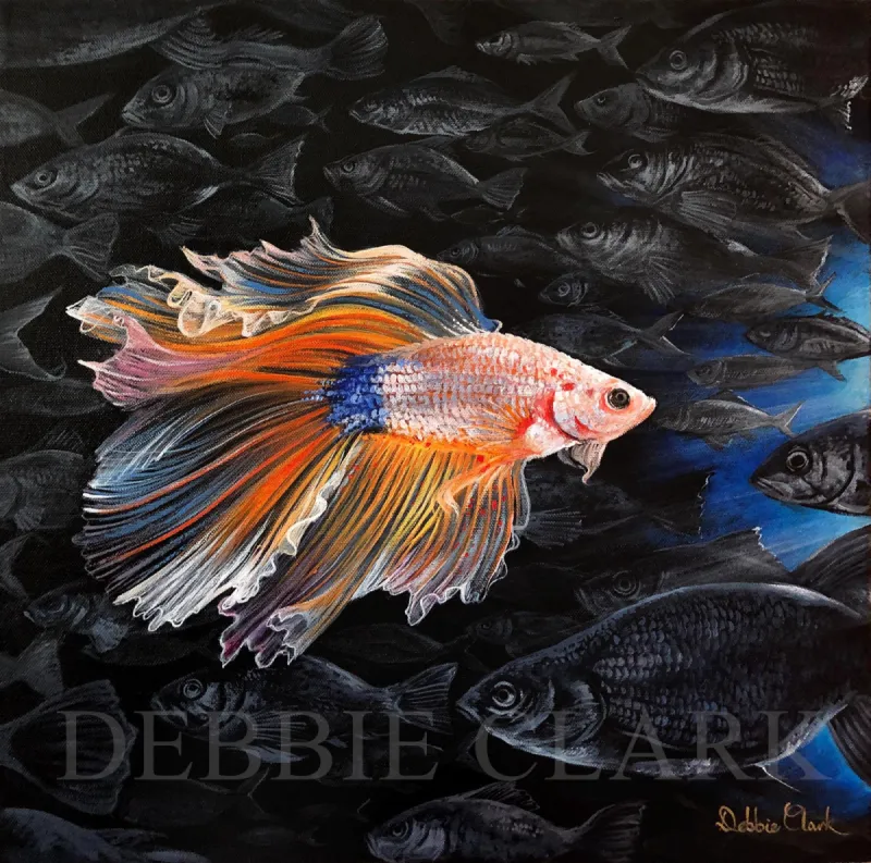 The Way of The Spirit: A beautiful fish swimming against the crowd towards light. It represents following Jesus who is our light. It can be a lonely journey but very worth it. It is also a warning to not follow the masses. The fish is….