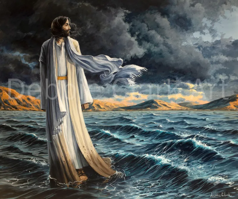 Walking on Water, painting by Debbie Clark