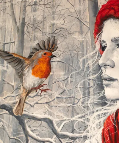 Woman in Winter Woods by Debbie Clark, photo 3