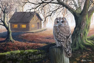 The Sanctuary, acrylic painting by Debbie Clark