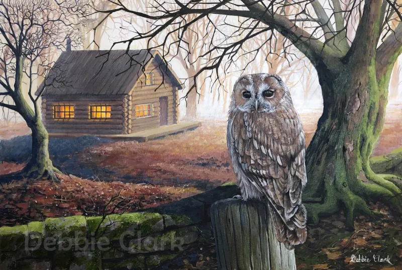 The Sanctuary, acrylic painting by Debbie Clark