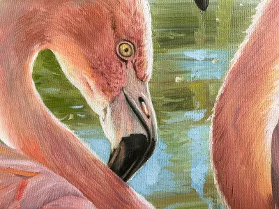 Flamingos in Love by Debbie Clark, photo 4