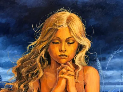 Praying in the Wheatfield by Debbie Clark, photo 2