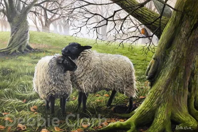 One True Friend: The original painting was created using acrylics.