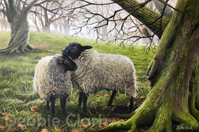 One True Friend: The original painting was created using acrylics.