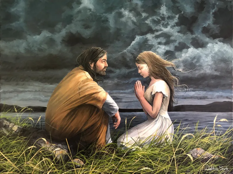 The Lord is Near, acrylic painting by Debbie Clark