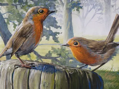 Robins by the Oak Tree by Debbie Clark, photo 2