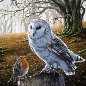 Barn Owl Painting